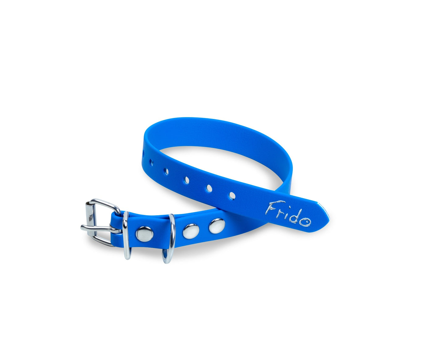 Collare per cani in fettuccia Waterproof - Blu - Frido