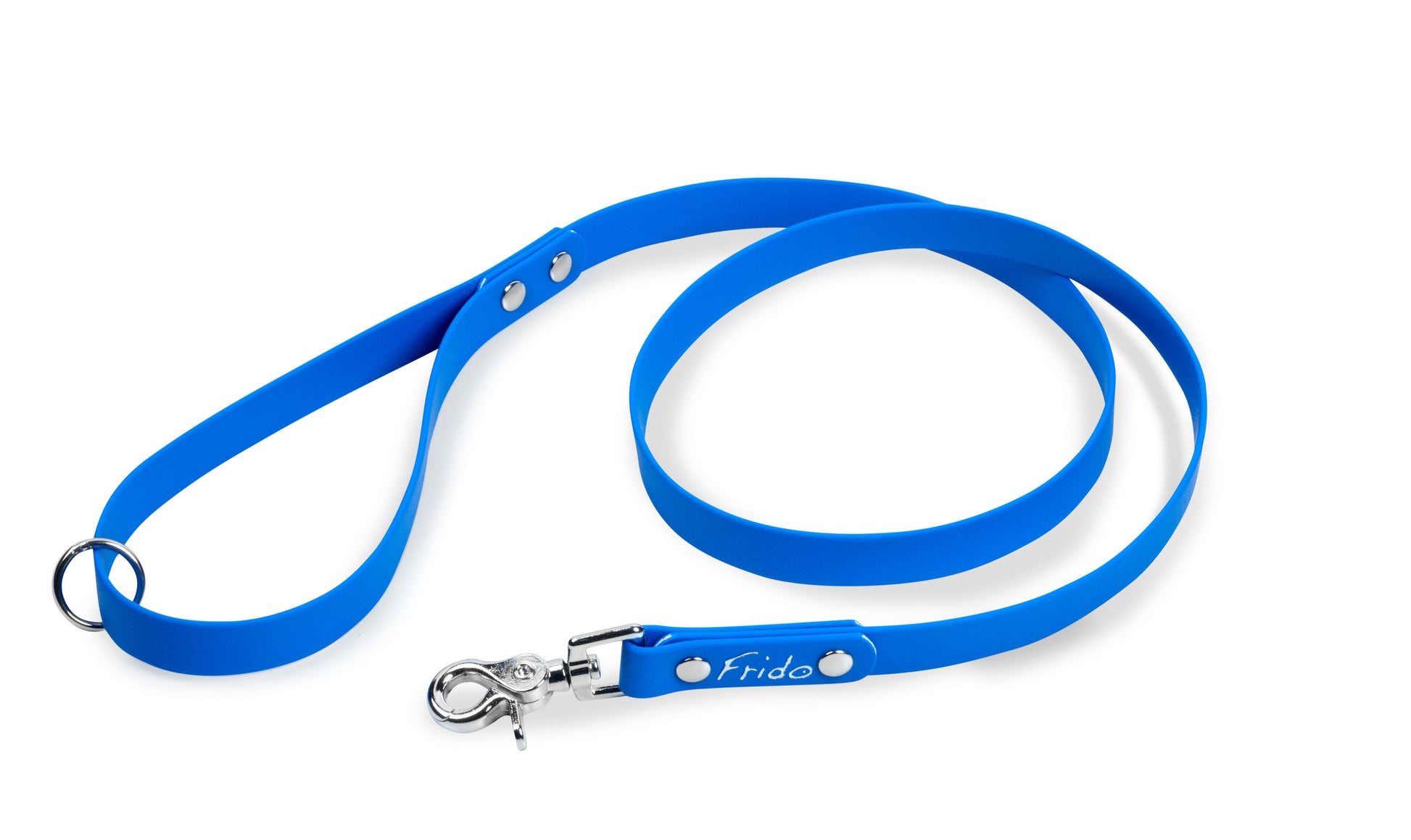 Guinzaglio per cani in fettuccia Waterproof - Blu - Frido