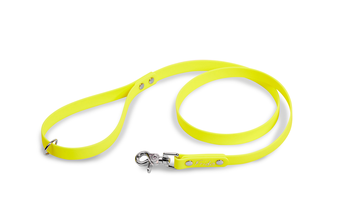 Guinzaglio per cani in fettuccia Waterproof - Giallo Fluo - Frido