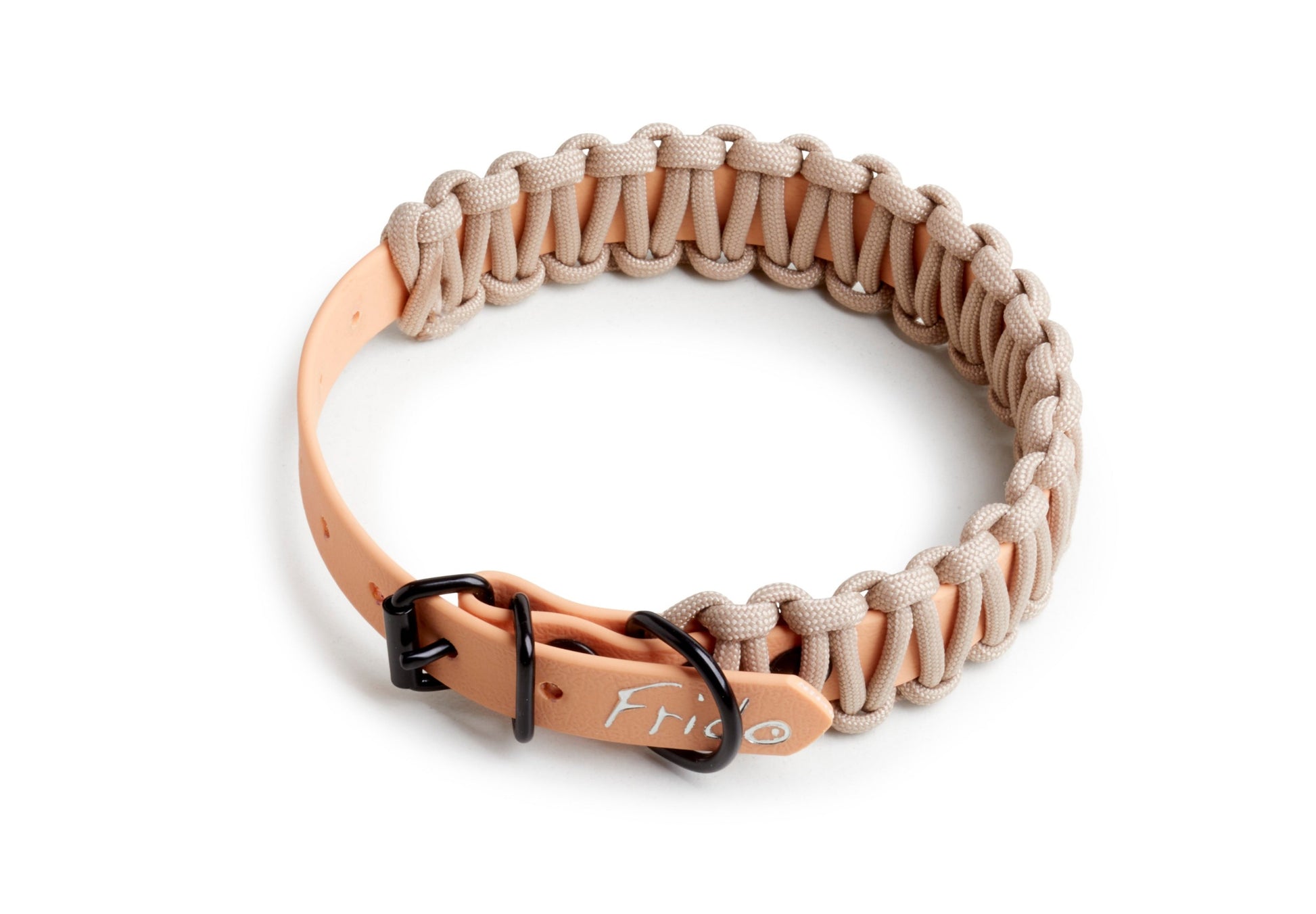 Collare per cani linea Twist - Beige e Biscotto - Frido